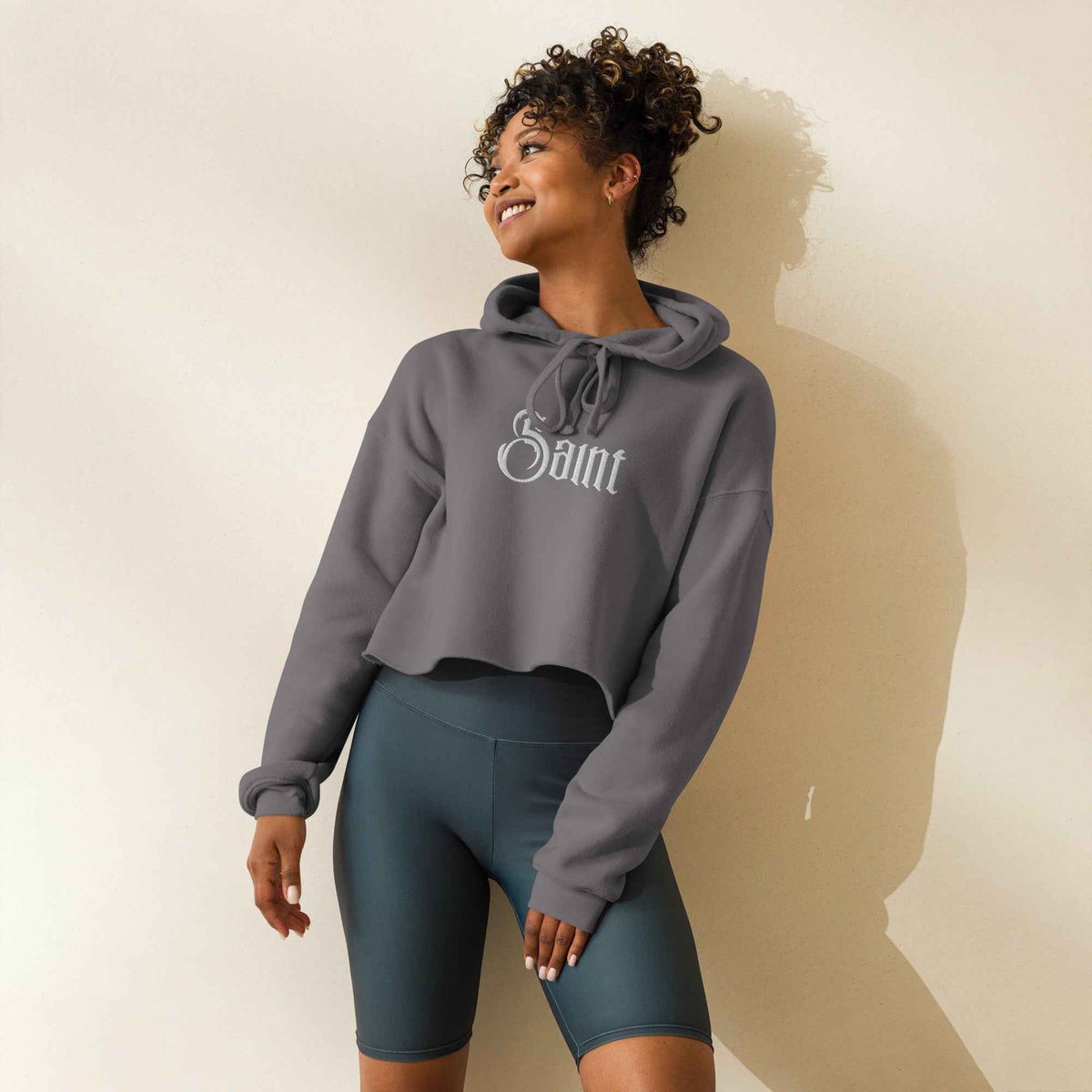 Sweat à Capuche Crop-Top | Saint | Kayeri