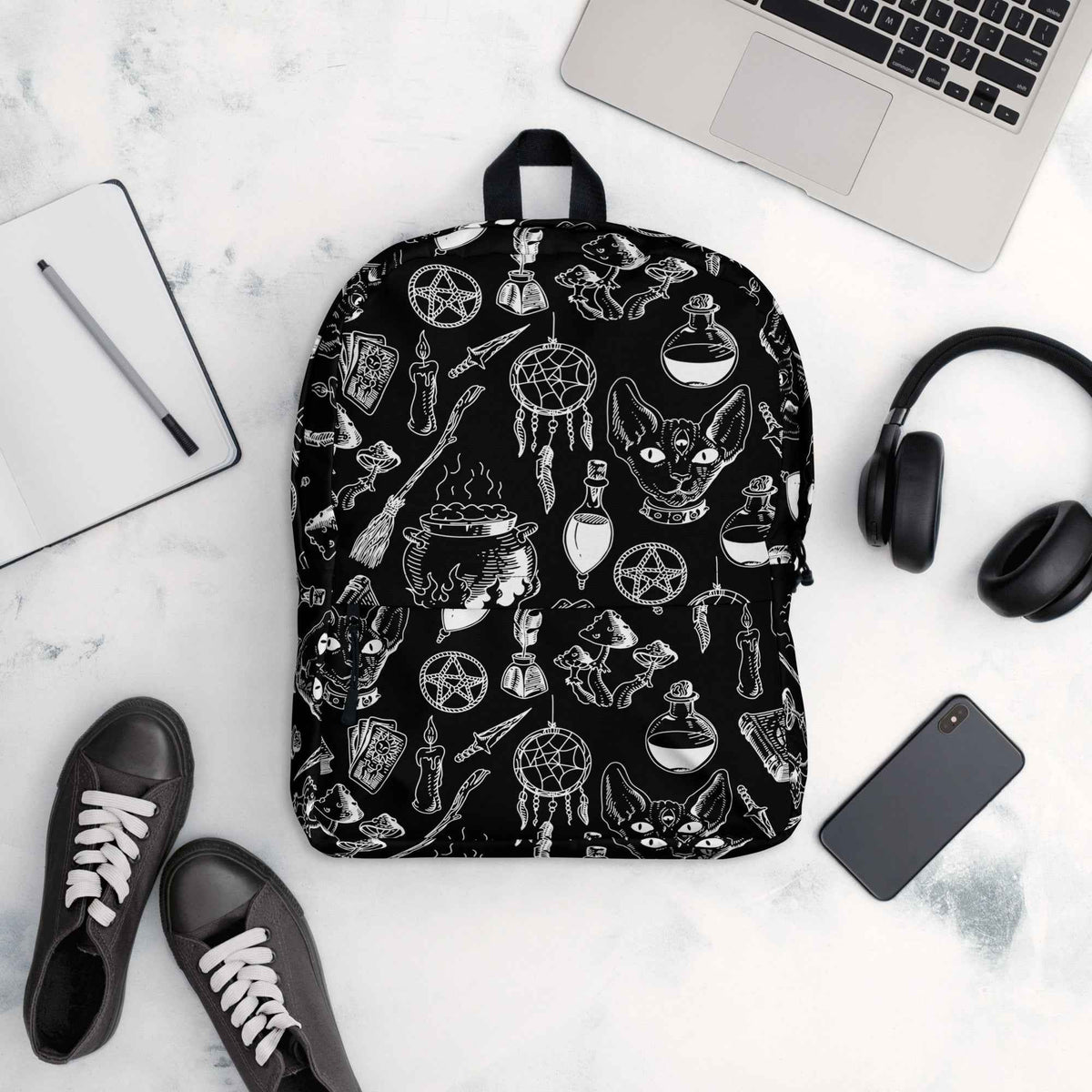 Sac à dos | Chat et pentagramme | Kayeri