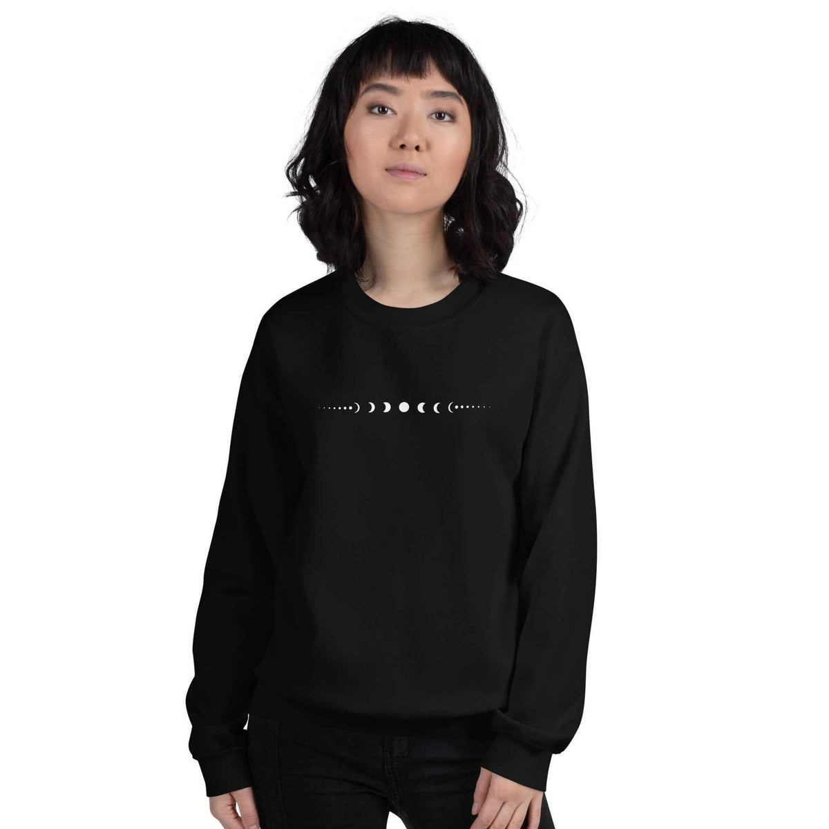 Sweat Unisexe à Col Rond Phases lunaires