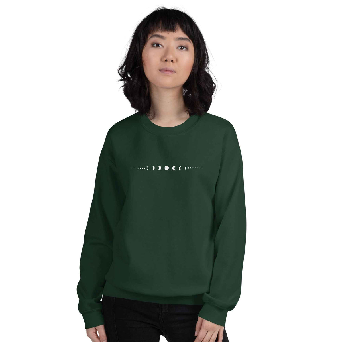 Sweat Unisexe à Col Rond Phases lunaires