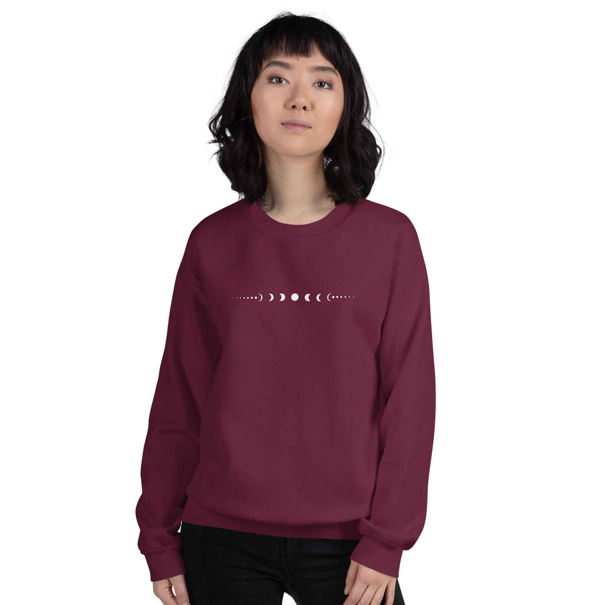 Sweat Unisexe à Col Rond Phases lunaires