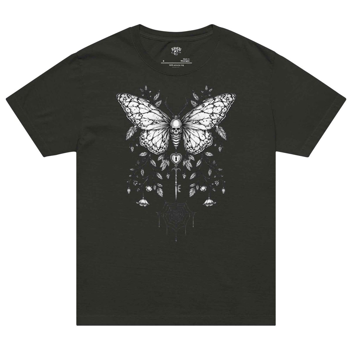 T-shirt oversize | Papillon et clé | Kayeri