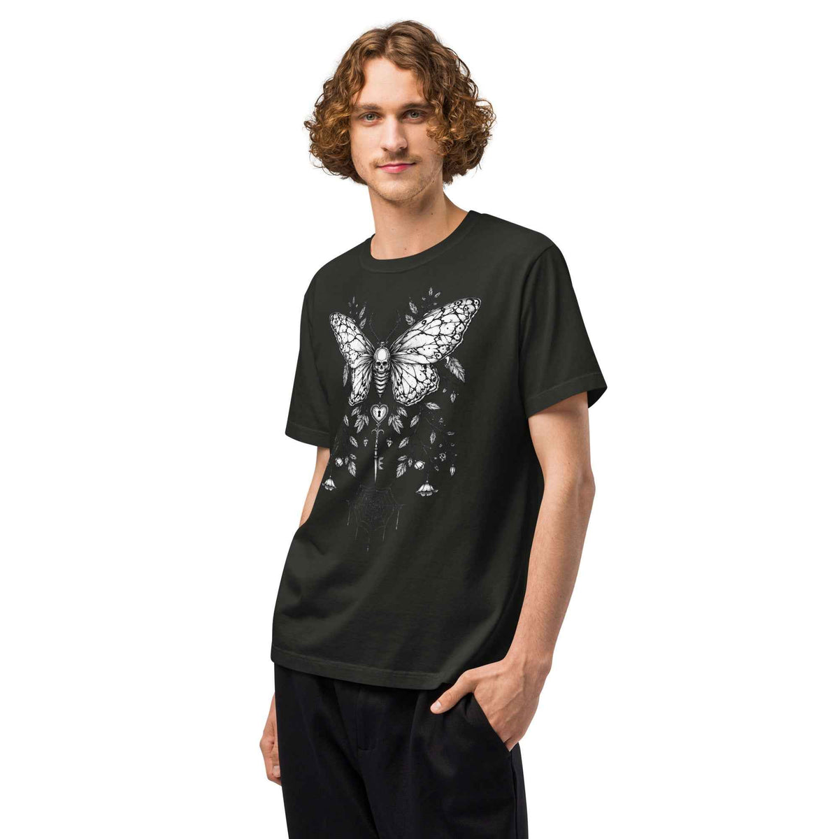 T-shirt oversize | Papillon et clé | Kayeri
