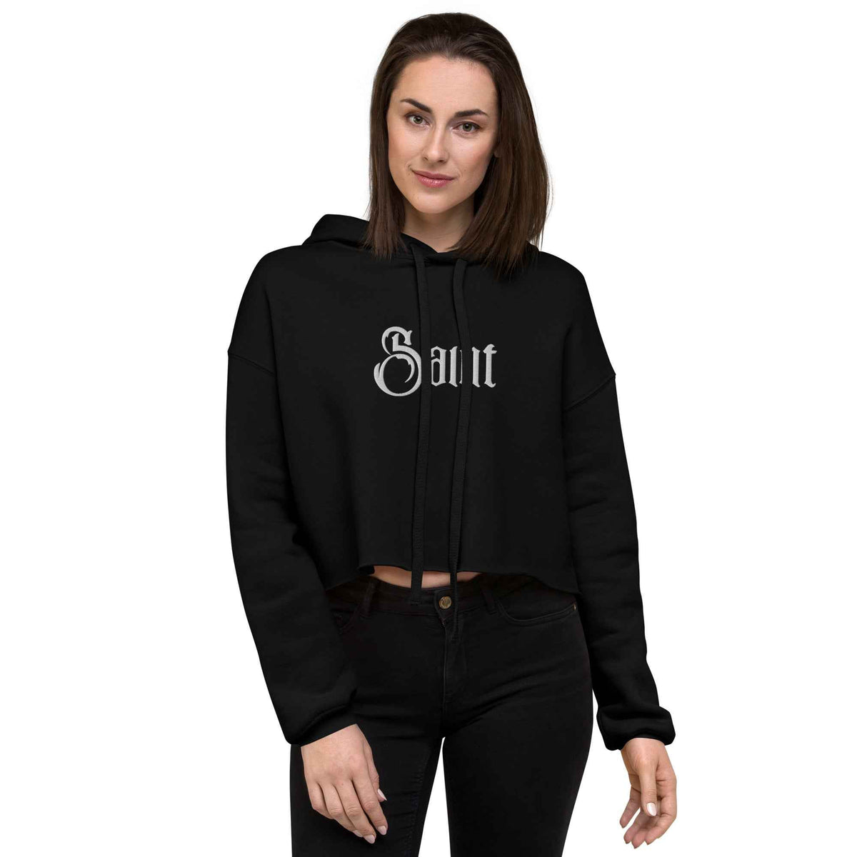 Sweat à Capuche Crop-Top | Saint | Kayeri