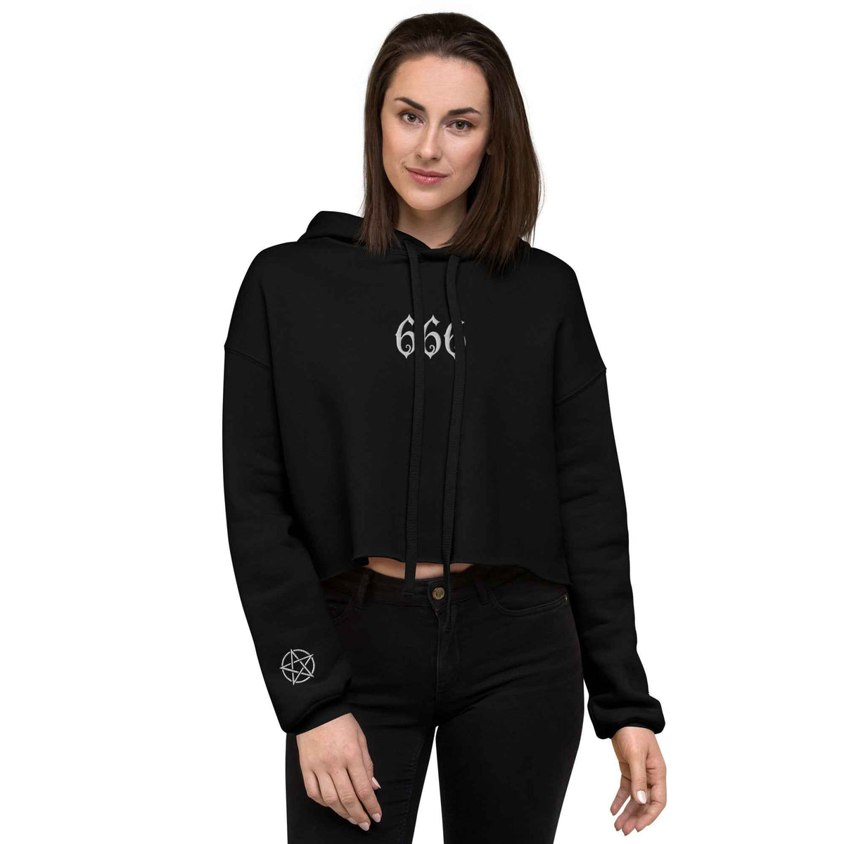 Sweat à Capuche Crop-Top | 666 | Kayeri