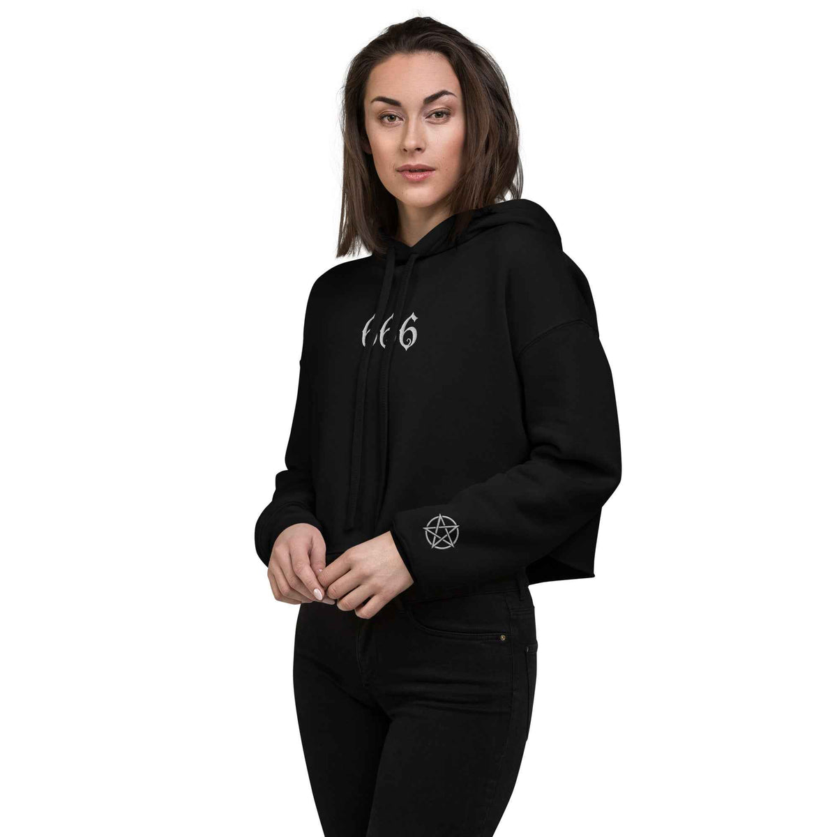 Sweat à Capuche Crop-Top | 666 | Kayeri