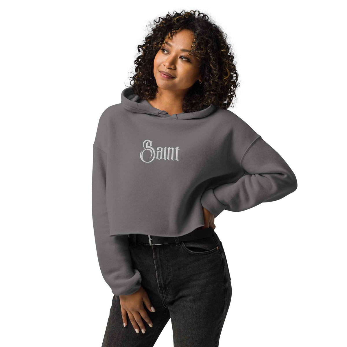 Sweat à Capuche Crop-Top | Saint | Kayeri