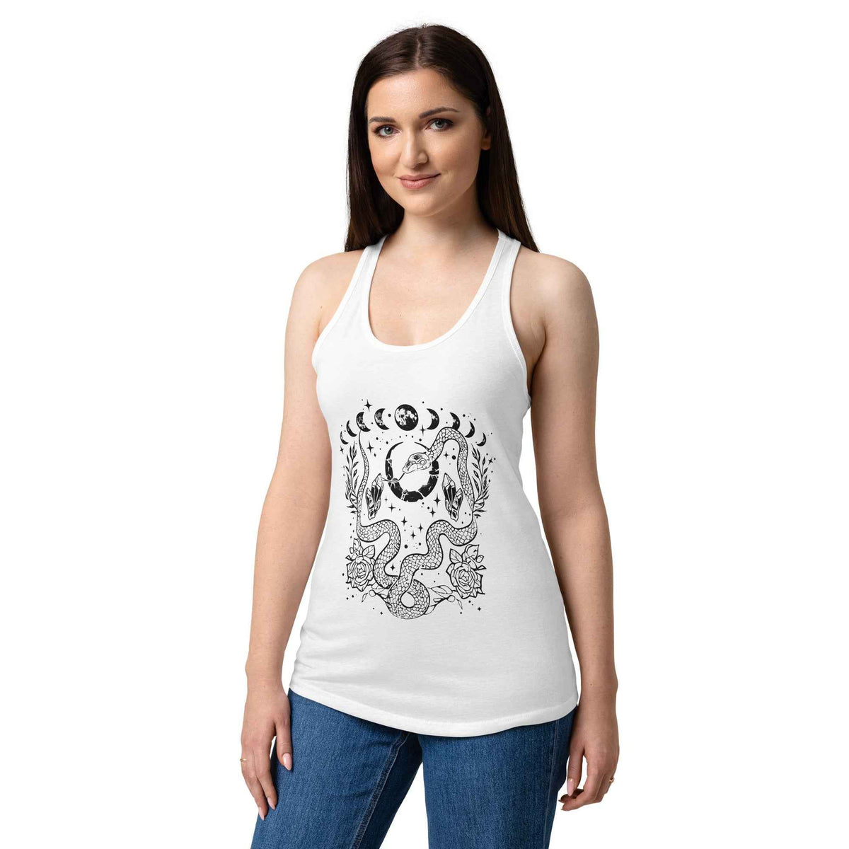 Débardeur blanc | Serpents & Lune | Kayeri